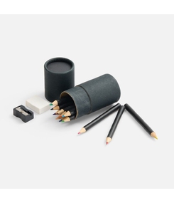 Набор цветных карандашей Pencilvania Tube Plus, черный
