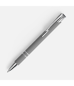 Ручка шариковая Keskus Soft Touch, серая