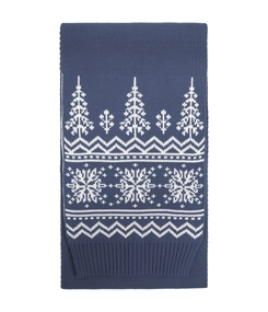 Шарф Elnik, серый с молочно-белым