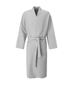 Халат вафельный Kimono, светло-серый, размер M/L