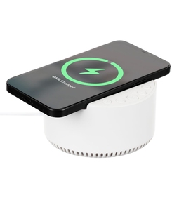 Bluetooth-колонка с беспроводной зарядкой relaxTime, белая