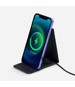 Подставка для смартфона с беспроводной зарядкой Kickstand, серая