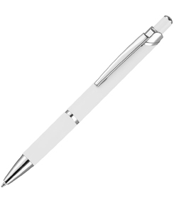 Ручка шариковая Chromos Soft Touch, белая