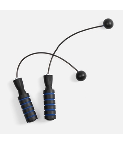 Беспроводная скакалка Silentino, черная с синим