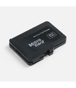 Органайзер для карт памяти и SIM с кардридером Multitask, черный