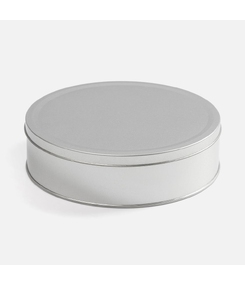 Коробка Pragmax L, круглая, серебристая