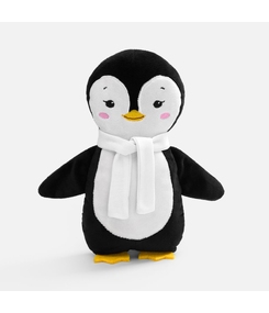 Мягкая игрушка Beastie Toys, пингвиненок с белым шарфом
