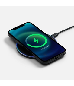 Беспроводное зарядное устройство с подсветкой Lightcore, черное