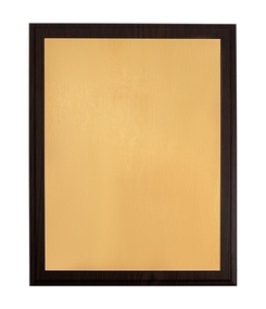 Плакетка Plaque XL, венге с золотистой пластиной