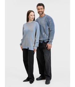 Джемпер Denim свободного силуэта на заказ, полушерсть, размер XS