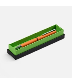 Ручка шариковая Blade Soft Touch в футляре, оранжевая