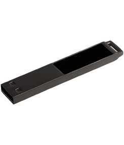 Флешка markBright Black с синей подсветкой, 32 Гб