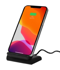 Беспроводное зарядное устройство с быстрой зарядкой Overtop, черное