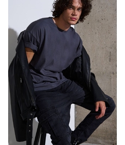 Футболка Oversize Premium, темно-серая (антрацит), размер S
