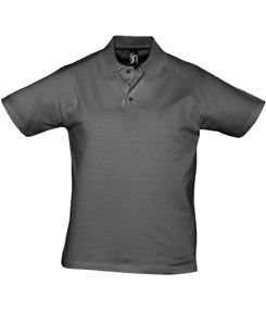 Рубашка поло мужская Prescott men 170 темно-серая, размер S