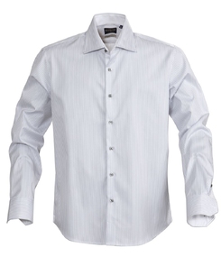 Рубашка мужская в полоску Reno, серая, размер S