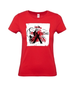 Футболка женская Carmen and Carwoman, красная, размер S