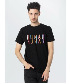 Футболка Human, черная, размер S