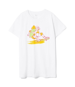 Футболка детская Skateboard, белая, 6 лет