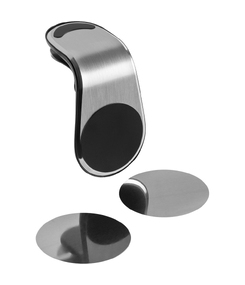 Магнитный держатель для смартфонов Pinch, серебристый