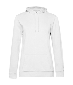 Толстовка с капюшоном женская Hoodie, белая, размер L