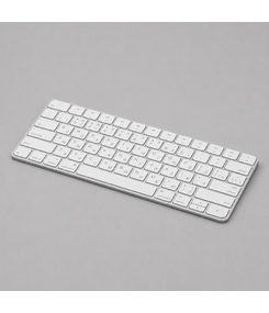 Беспроводная клавиатура Air Keyboard для MAC, Windows, 500 мАч, алюминий, белый, Deppa
