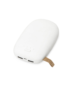 Внешний аккумулятор в форме камня «Stone», 10400 mAh, белый