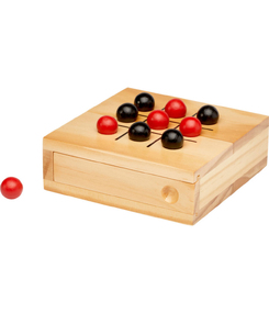 Деревянная игра в крестики-нолики Strobus, натуральный