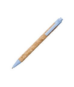 Шариковая ручка Midar из пробки и пшеничной соломы, cиний