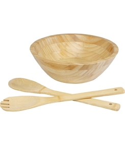 Argulls, бамбуковая салатница и приборы, natural