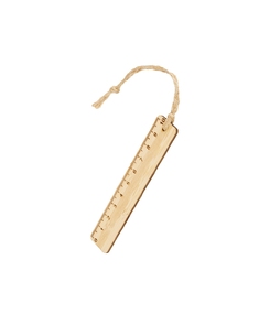 Закладка с линейкой из бамбука "Bookmark", натуральный