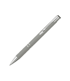 Ручка металлическая шариковая C1 софт-тач, серый (Р)
