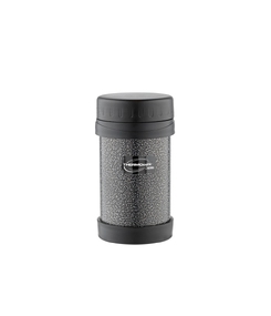 Термос из нерж. стали для еды тм ThermoCafe HAMJNL-500FJ Hammertone Coating, 0.5L, серый