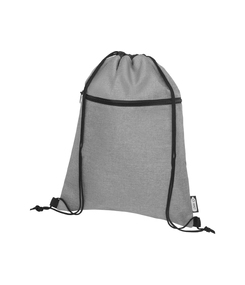 Рюкзак со шнурком Ross из переработанного ПЭТ, heather medium grey