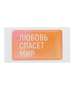 Стикер смоляной прямоугольник мини 1 шт, 3х5 см, пресет