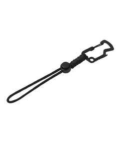 Брелок-шнурок "Spanner" с карабином с открывашкой для бутылок и ключом-шестигранником, черный