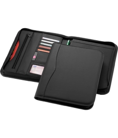 Папка A4 "Ebony" на молнии, черный