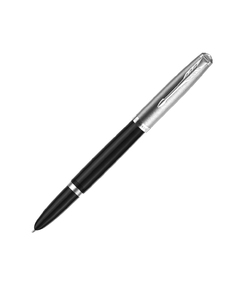 Перьевая ручка Parker 51 CORE BLACK CT, перо: F, цвет чернил: black, в подарочной упаковке.