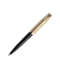 Шариковая ручка Parker 51 DELUXE BLACK GT, стержень: M, цвет чернил: black, в подарочной упаковке.