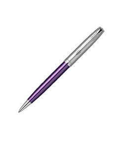 Шариковая ручка Parker Sonnet Essentials Violet SB Steel CT, цвет чернил black, перо: M, в подарочной упаковке.