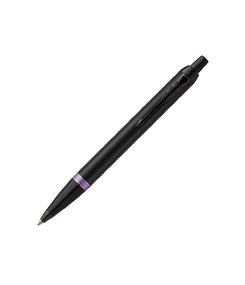 Шариковая ручка Parker IM Vibrant Rings Flame Amethyst Purple, стержень: M blue, в подарочной упаковке.