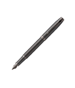 Перьевая ручка Parker IM Monochrome Black, перо:F, цвет чернил: blue, в подарочной упаковке.