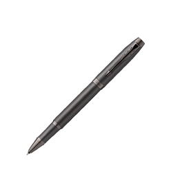 Ручка роллер Parker IM Monochrome Black, стержень:F, цвет чернил: black, в подарочной упаковке.