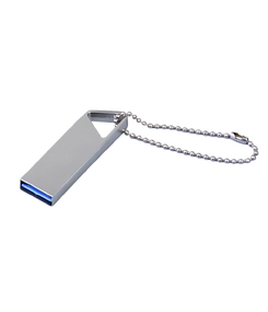 USB 2.0-флешка на 512 Мбайт с мини чипом, компактный дизайн, отверстие треугольной формы для цепочки
