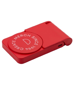 Внешний магнитный аккумулятор "MagnIQ", красный, 5000 mAh (тампопечать)