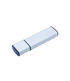 USB-флешка металлическая на 32ГБ с колпачком, серебро