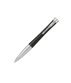 Ручка шариковая Parker модель Urban Muted Black CT в футляре, черный/серебристый