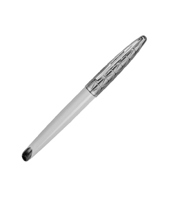 Ручка-роллер Waterman Carene, цвет: Contemporary white ST, стержень: Fblck