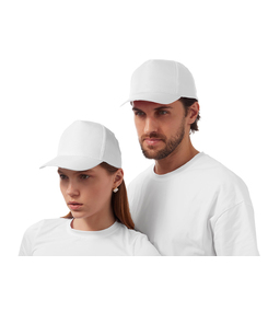 Бейсболка "Poly" 5-ти панельная 120 гр, белый (P)
