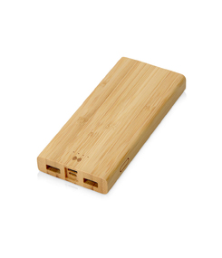 Внешний беспроводной аккумулятор из бамбука "Bamboo Air", 10000 mAh